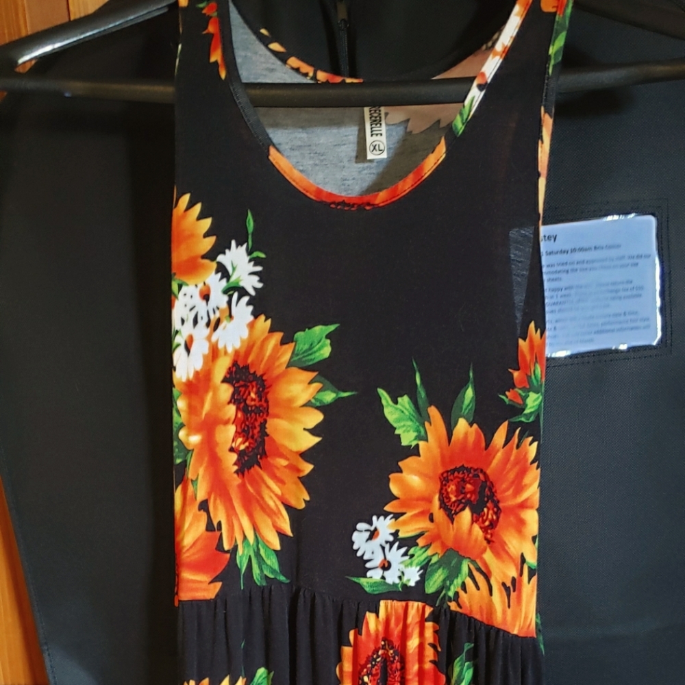 Sunflower sun dress tank top